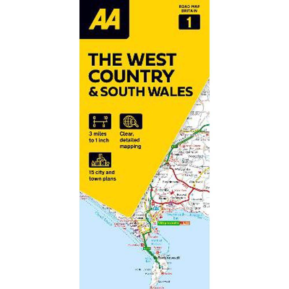 AA Road Map The West Country & South Wales